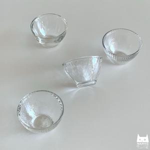 유리 워터글라스 소스볼 미니볼 찻잔 술잔 4 type