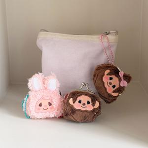 몬치치 미니 동전 지갑 파우치 키링 3종