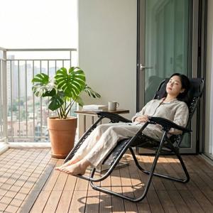 접이식 무중력의자 1인 리클라이너 헤드쿠션+컵홀더 포함