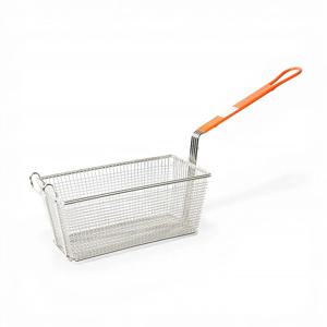 27종 304 스텐 사각 튀김 바구니 (오렌지손잡이) 치킨 바스켓