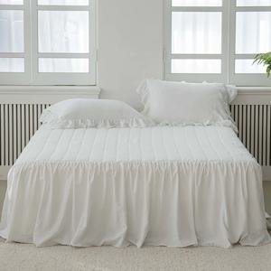 부드러운 로맨틱프릴 보송워싱 침대스커트 매트리스커버