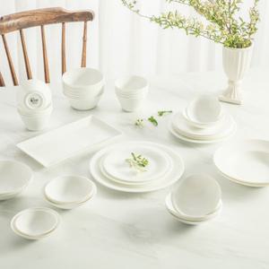 더 셰프 원형 8인 홈세트 40p 식기세트 그릇세트 신혼 집들이 한식 도자기