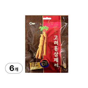 청우 고려홍삼제리 104g x 6개 홍상맛 제리 어른간식