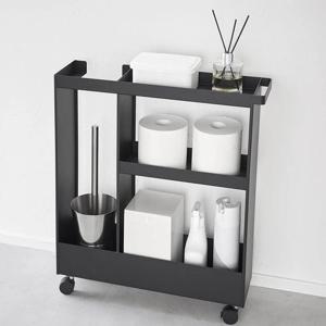 [해외] 욕실 틈새수납 이동식 2단 트롤리 왜건 1802