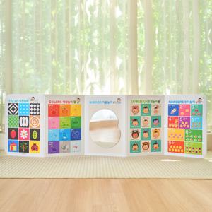 터미타임 신생아 유아 포스터 완제품 거울놀이 5단 아기병풍