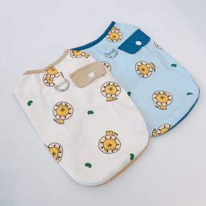 강아지 실내복 봄옷 가을옷 포켓 라이언 반팔 티