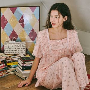 이벨다 반팔 투피스 핑크 (40수)