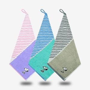 스누피 스플릿 고리수건 면30수 55g 36x36