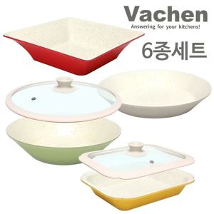 바첸 쿠커블웨어 6종세트 (구성 : 헤라+헤스티아+아르테미스+데메테르+원형뚜껑+직사각뚜껑)