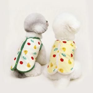 강아지 봄옷 여름옷 푸르트 상큼 조끼