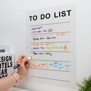 냉장고 현관 붙여쓰는 투명 스케쥴 보드 부착식 달력