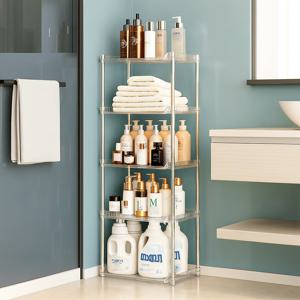 5단 틈새 선반 욕실 수납장 정리함 세탁실 화장실 다용도실 확장성 보조 정리 공간 활용