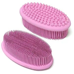 실텍 실리콘 바디마사지브러쉬 (핑크) 낱개 1개 마사지 샤워브러쉬 0311