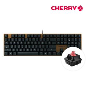 KC200 풀배열 유선 기계식 키보드 풀윤활 블랙 브론즈, 저소음 적축