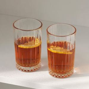 스트레이트 다이아 하이볼잔 350ml 홈파티 맥주잔 홈카페 술잔 에이드 유리컵