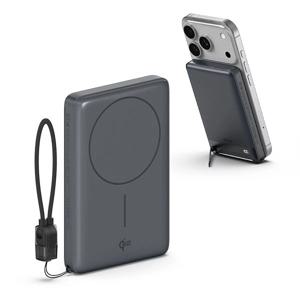 Qi2 15W 맥세이프 슬림 고속 보조배터리 10000mAh QB410 그레이