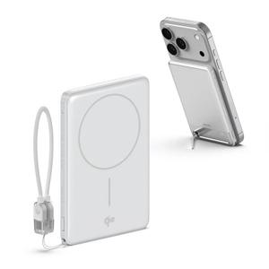 Qi2 15W 맥세이프 초슬림 고속 보조배터리 5000mAh QB510 화이트