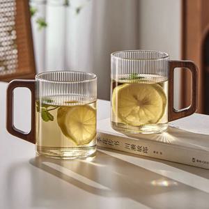 내열유리 헤리티지 우드머그컵 YH350