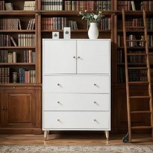 작은방 이불수납식 4단 단문 의류보관 다리형 서랍장 800 QKHPD