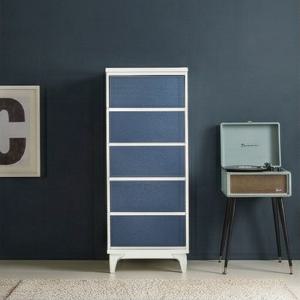 보라색 광있는 5단 럭셔리 하이그로시 키높은 서랍장 560 QKHXO