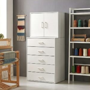 넓은 서랍식 일자손잡이 5단 E0 양문형 상부장 수납장 세트 800 QKQWT