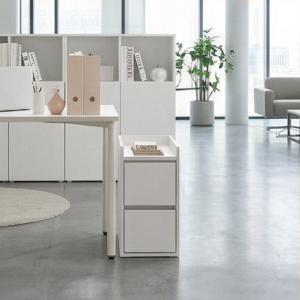 2단 데스크 보조 작은 서랍 E0 USB구멍 얇은 서랍장 300 QKHSG