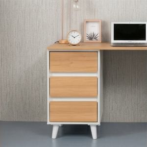 협탁 수납장 이동식 철제 모듈 서랍 삼단 서랍장 QKJFJ