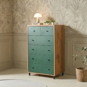 속깊은 5단서랍장 옷장 광폭 800 서랍장 원목옷수납장 QKRGV