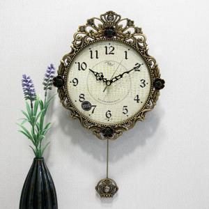 무소음 장미공주 신주도금 주물 추벽시계 HCP-286G