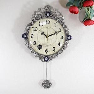 무소음 장미공주 주석도금 주물 추벽시계 HCP-286S