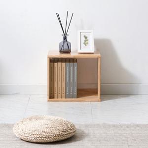고무나무 원목 1단 공간박스 틈새 수납장 미니책장 수납가구 책장