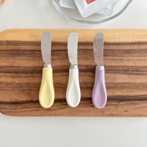 파스텔 버터나이프 3종 잼나이프 홈카페 브런치 베이커리 테이블웨어 크림치즈
