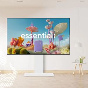 TV스탠드 42-85인치 티비거치대 삼성 LG 호환 M7 대형 브라켓 화이트