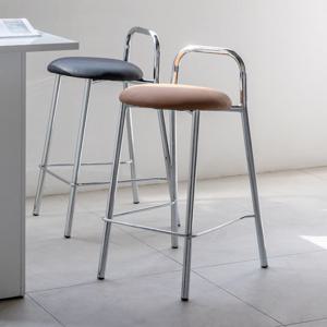 메탈 바텐 가죽 철제 아일랜드 바스툴 식탁의자 카페 홈바 인테리어 높은 디자인 바체어
