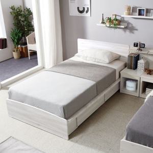 브리제 2단 수납 헤드형 침대+독립 매트리스 SS/Q