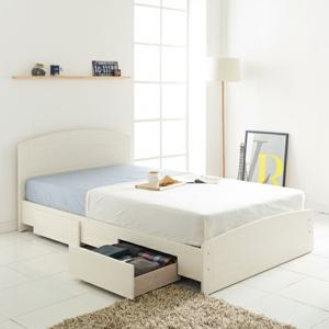 에디스 2단 수납 PVC 헤드형 침대+독립 매트리스 S/SS/D/Q