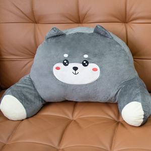 강아지 허리쿠션 (시바) 등받이 사무실 차량 침대 쇼파 허리 등 받침 인형쿠션