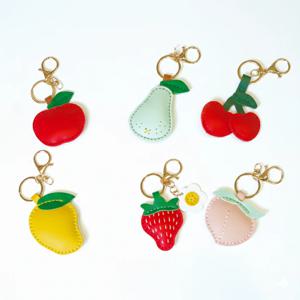 과일 차키 키링 만들기 가죽공예 세트 DIY