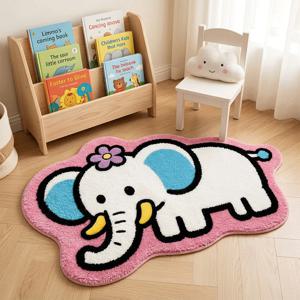 [해외] 귀여운 애니멀 인테리어 미니 러그 포인트 러그 카페트 발매트 코끼리