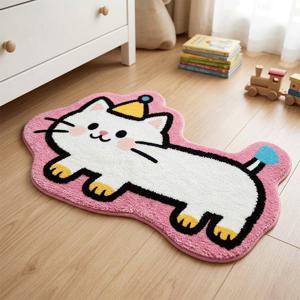 [해외] 귀여운 애니멀 인테리어 미니 러그 포인트 러그 카페트 발매트 고양이