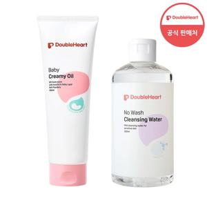 베이비 스킨케어 노워시 클랜징워터 300ml + 베이비 크리미오일 250ml