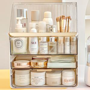 대용량 화장품 정리대 투명 정리함 아크릴 립스틱 보관함