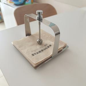 카페 냅킨 메탈 철제 스테인리스 티슈 휴지 홀더 레스토랑 호텔 식당