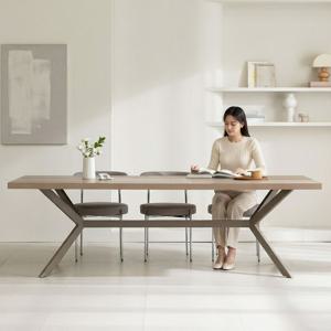 플로우 업소용 멀티탭 대형 회의용 테이블 그레이프레임