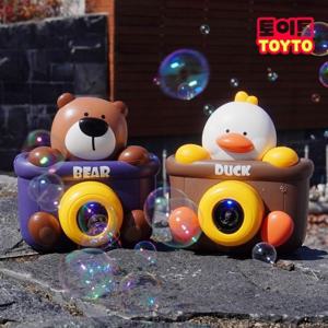 동물 카메라 자동 비눗방울 곰돌이 비누방울 버블건 세트
