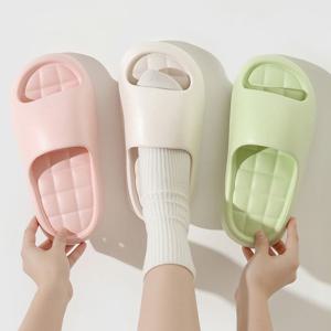 가벼운 퀼팅 EVA 슬리퍼 층간소음방지실내화 커플 쿠션 슬리퍼