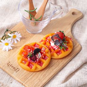 딸기 시럽 와플 모형 1P 모양 랜덤