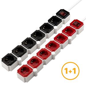 1+1 요리조리 내맘대로 자유변형 인테리어 디자인 멀티탭 6구