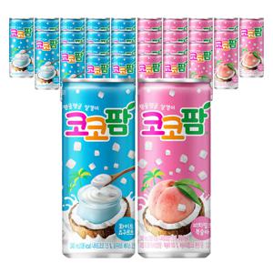 코코팜 240ml 화이트+피치핑크 혼합30입