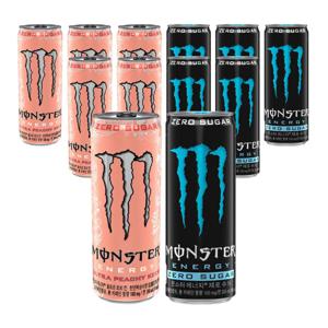 몬스터에너지 저칼로리 355ml 피치 킨 + 제로슈거 혼합 12입